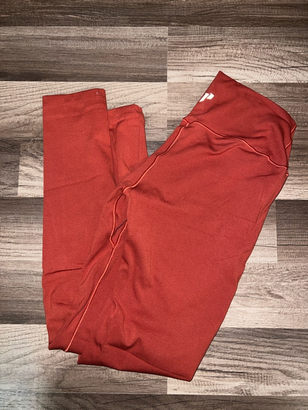 High-Waist Rust Red Leggings